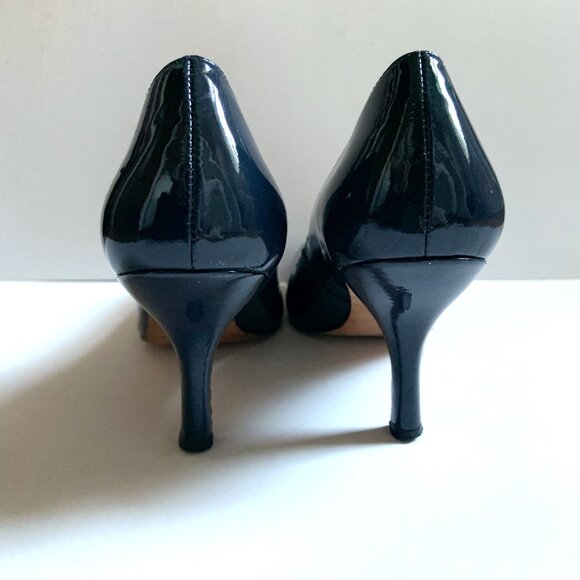 Boutique 58 Blue Leather Heels - Picture 3 of 5